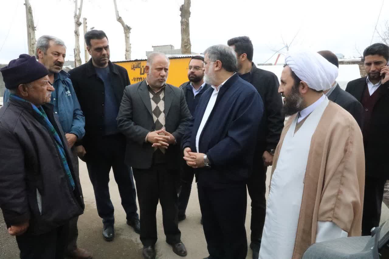 بازدید میدانی استاندار آذربایجان‌غربی از روند بازسازی مناطق زلزله‌زده شهرستان خوی