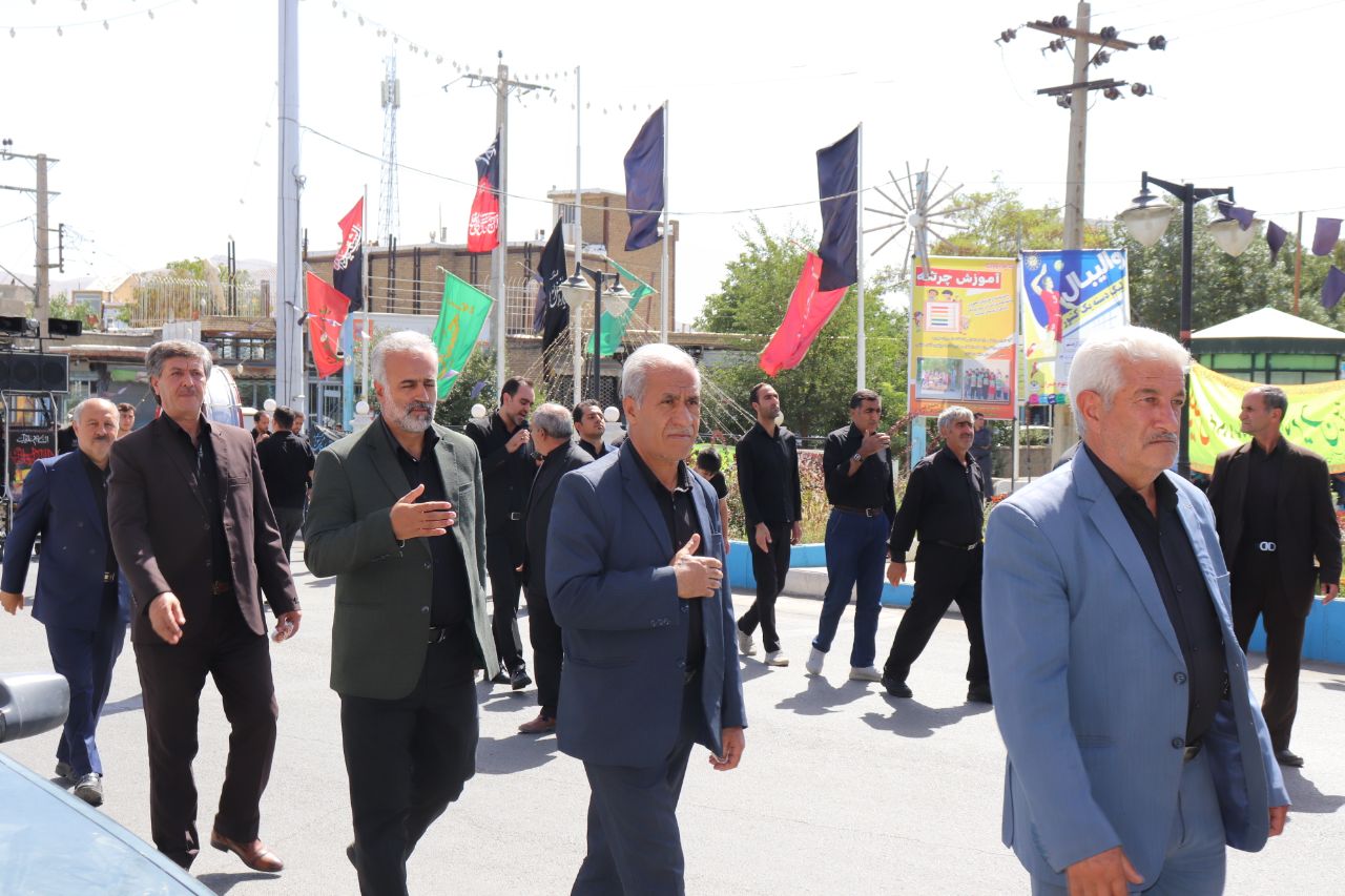 حضور فرماندار چالدران در مراسم های عزاداری اربعین حسینی