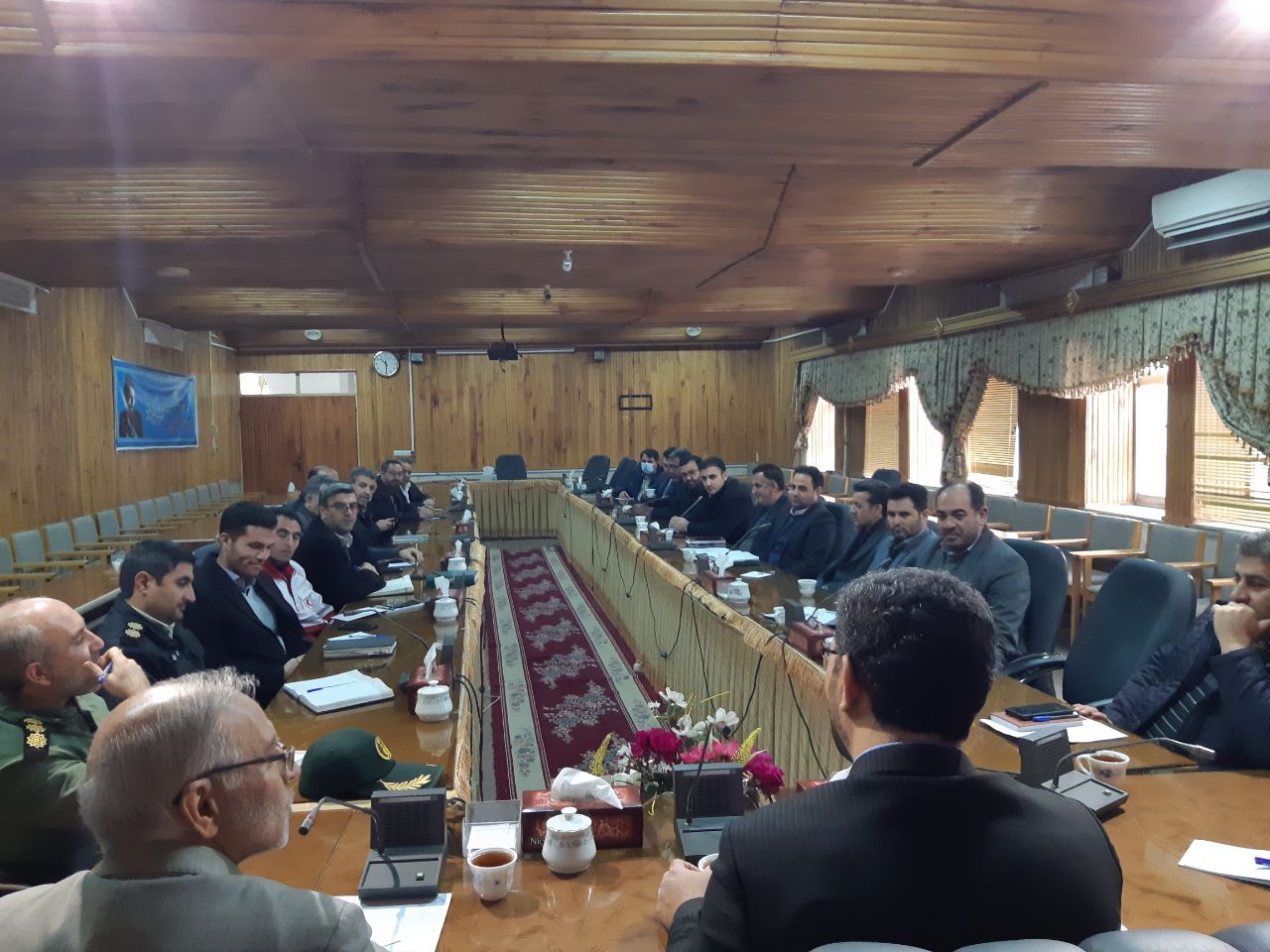 چهارمین جلسه ستاد مدیریت بحران شهرستان چالدران با حضور محمدرضا عبدالله نژاد فرماندار