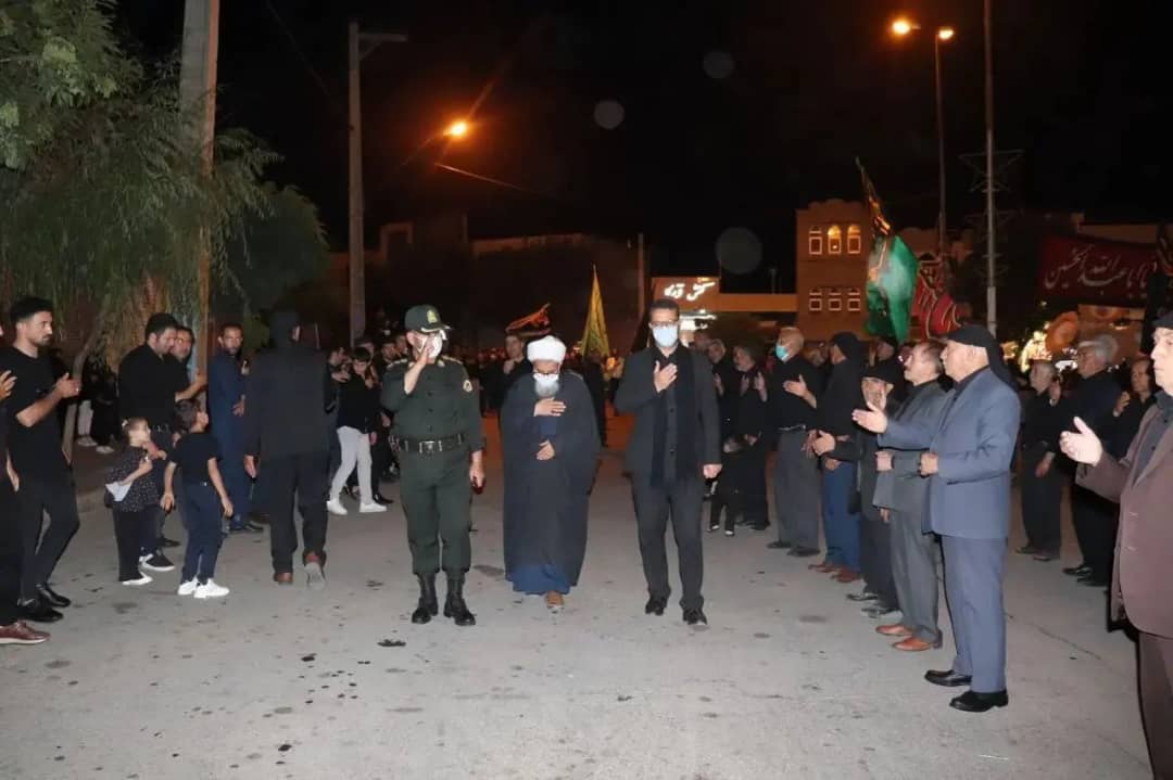 حضور فرماندارشهرستان چالدران در جمع عزاداران حسینی در شب تاسوعا