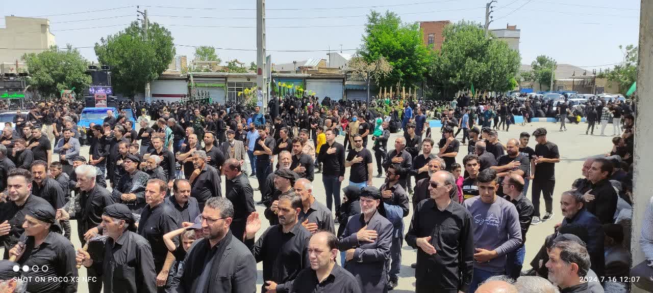 حضور فرماندارشهرستان چالدران در مراسم های عزاداری روز عاشورا