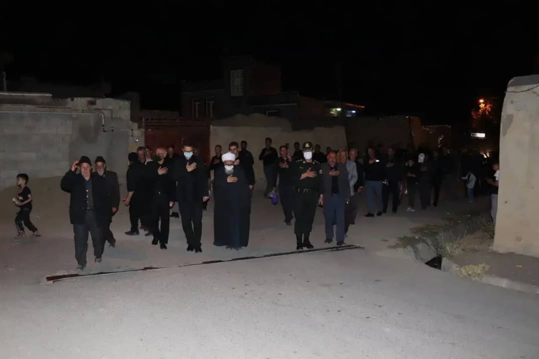 حضور فرماندارشهرستان چالدران در جمع عزاداران حسینی در شب تاسوعا