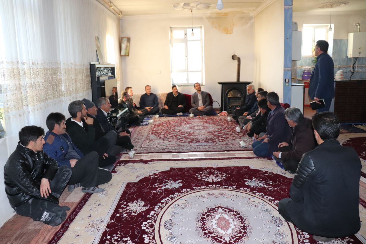 بازدید محمدرضا عبدالله نژاد از روستای عیسی گولیک بخش مرکزی شهرستان چالدران