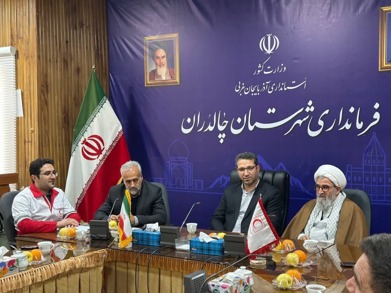 برگزاری آئین نکوداشت خدمات داوطلبانه جمعیت هلال احمر شهرستان چالدران