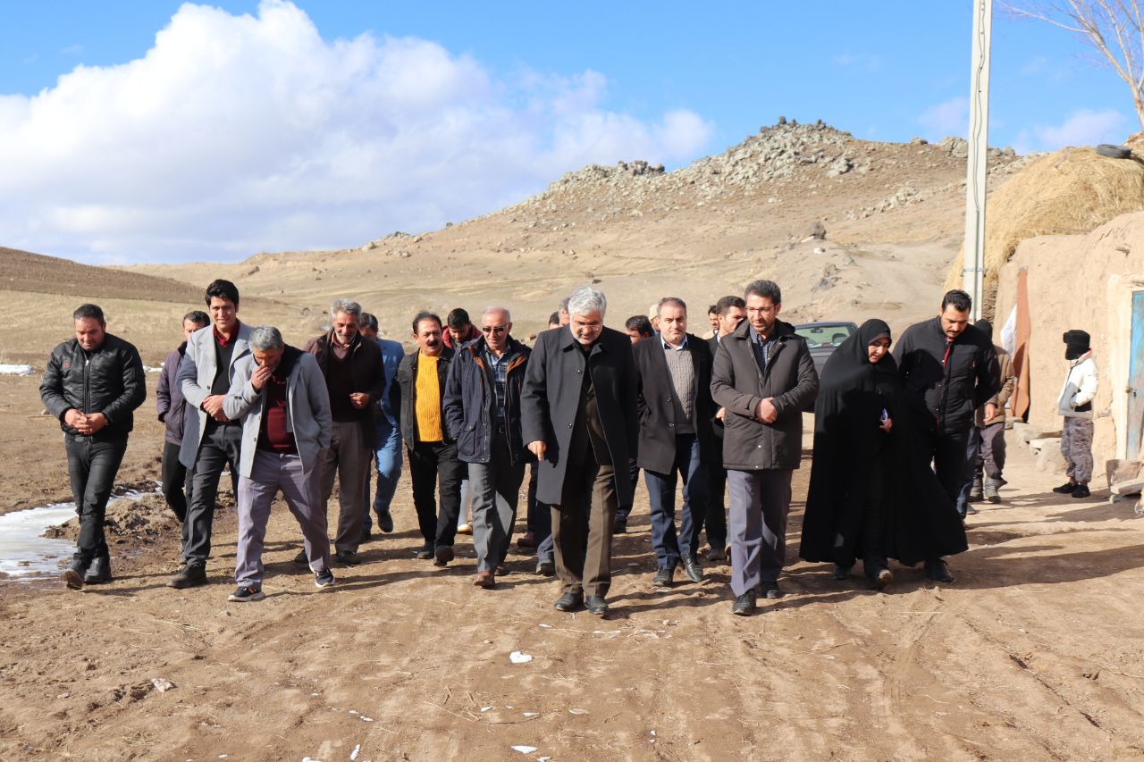بازدید محمدرضا عبدالله نژاد فرماندار چالدران از روستاهای قزلبلاغ ، بدولی، علو جنی، قیان کند، سلمان آباد و پیر احمد کندی