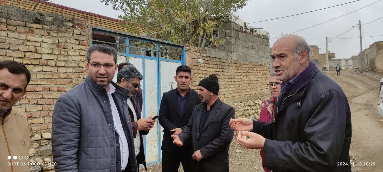 بازدید محمد رضا عبدالله نژاد فرماندار چالدران به همراه جمعی از اعضای شورای اداری از روستای عرفات