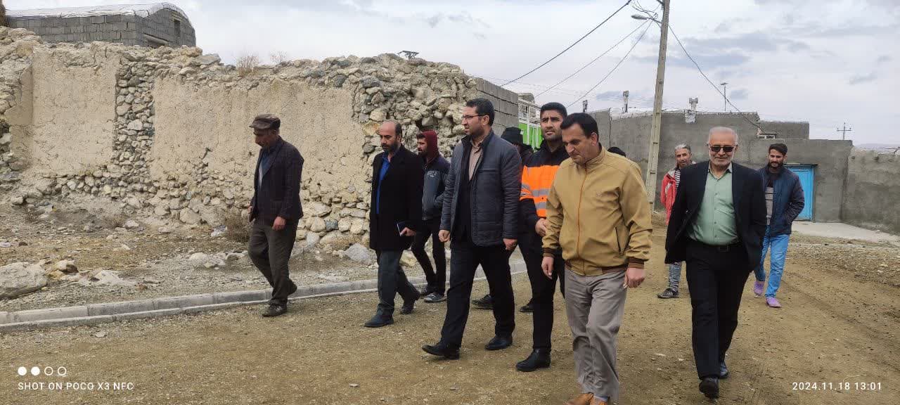 بازدید محمد رضا عبدالله نژاد فرماندار چالدران به همراه معاون برنامه ریزی و هماهنگی امور عمرانی و جمعی از اعضای شورای اداری از روستای عنترکندی