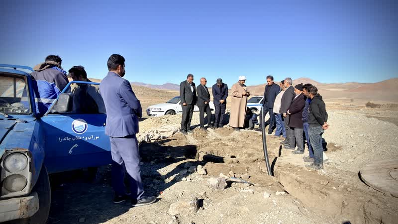 بازدید فرماندار چالدران از طرح آبرسانی جبارکندی