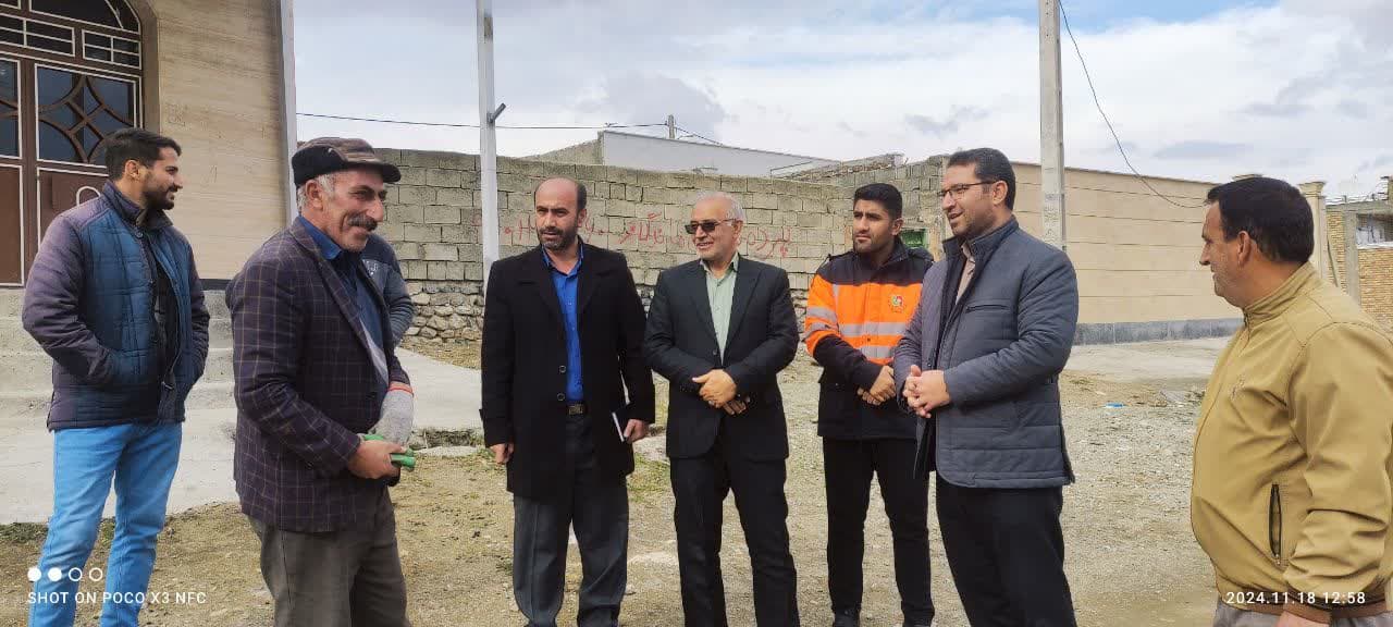بازدید محمد رضا عبدالله نژاد فرماندار چالدران به همراه معاون برنامه ریزی و هماهنگی امور عمرانی و جمعی از اعضای شورای اداری از روستای عنترکندی