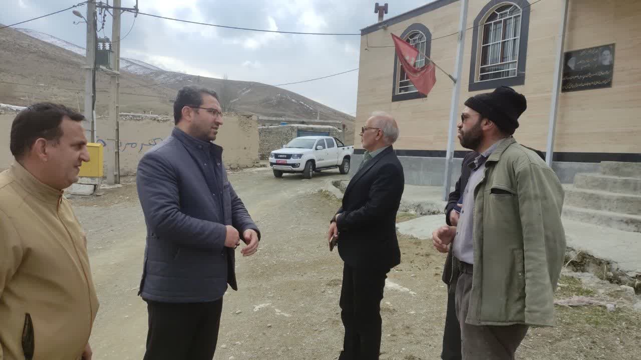 بازدید محمد رضا عبدالله نژاد فرماندار چالدران به همراه معاون برنامه ریزی و هماهنگی امور عمرانی و جمعی از اعضای شورای اداری از روستای عنترکندی