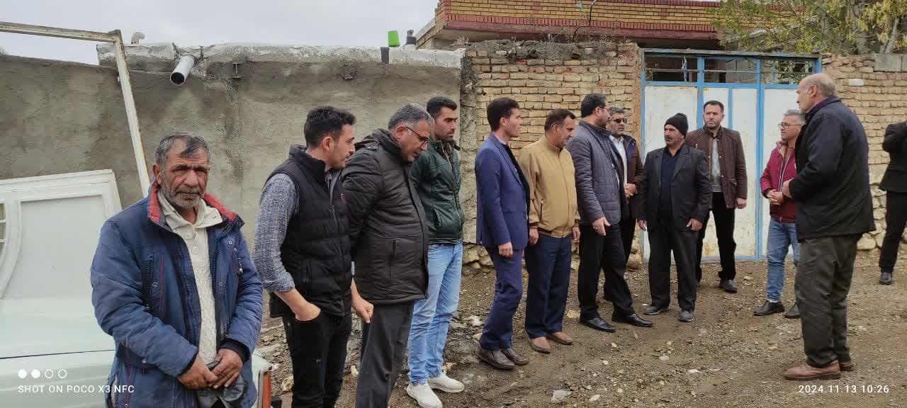 بازدید محمد رضا عبدالله نژاد فرماندار چالدران به همراه جمعی از اعضای شورای اداری از روستای عرفات