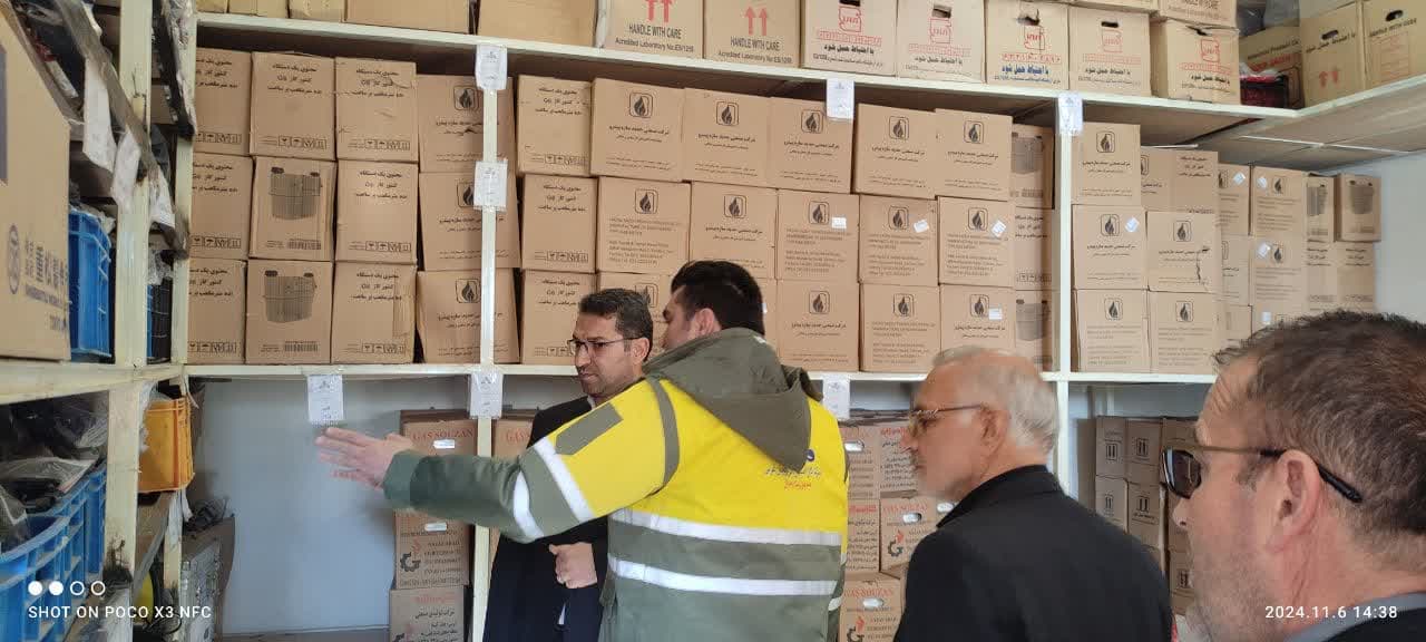بازدید سرزده محمد رضا عبدالله نژاد فرماندار شهرستان چالدران از اداره گاز شهرستان