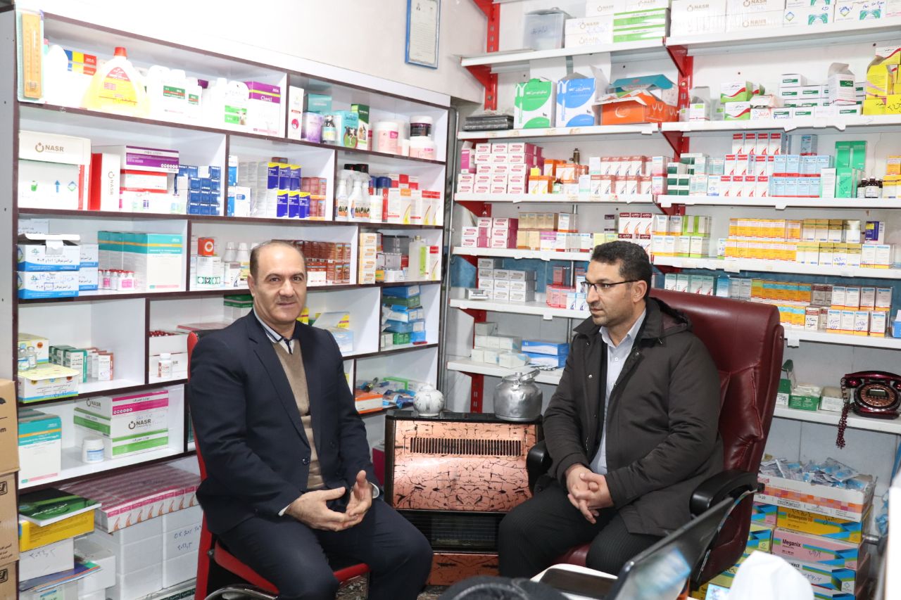دیدار و قدردانی فرماندار شهرستان چالدران از برخی کسبه بازار شهر چالدران
