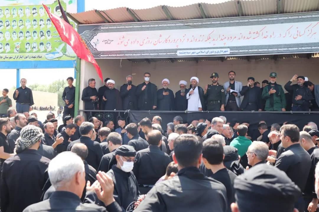 حضور فرماندارشهرستان چالدران در مراسم های عزاداری روز عاشورا