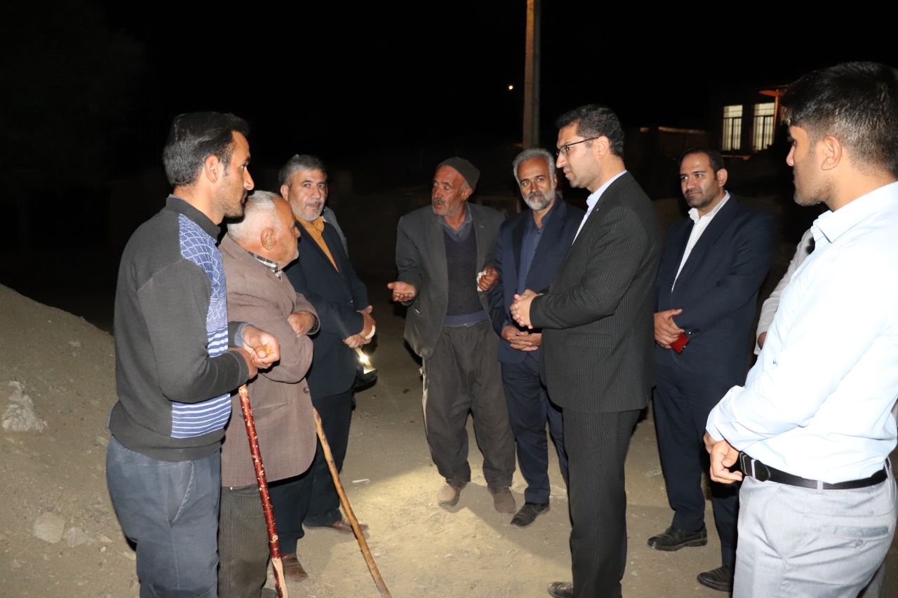 بازدید فرماندار از روستای قوری ناو