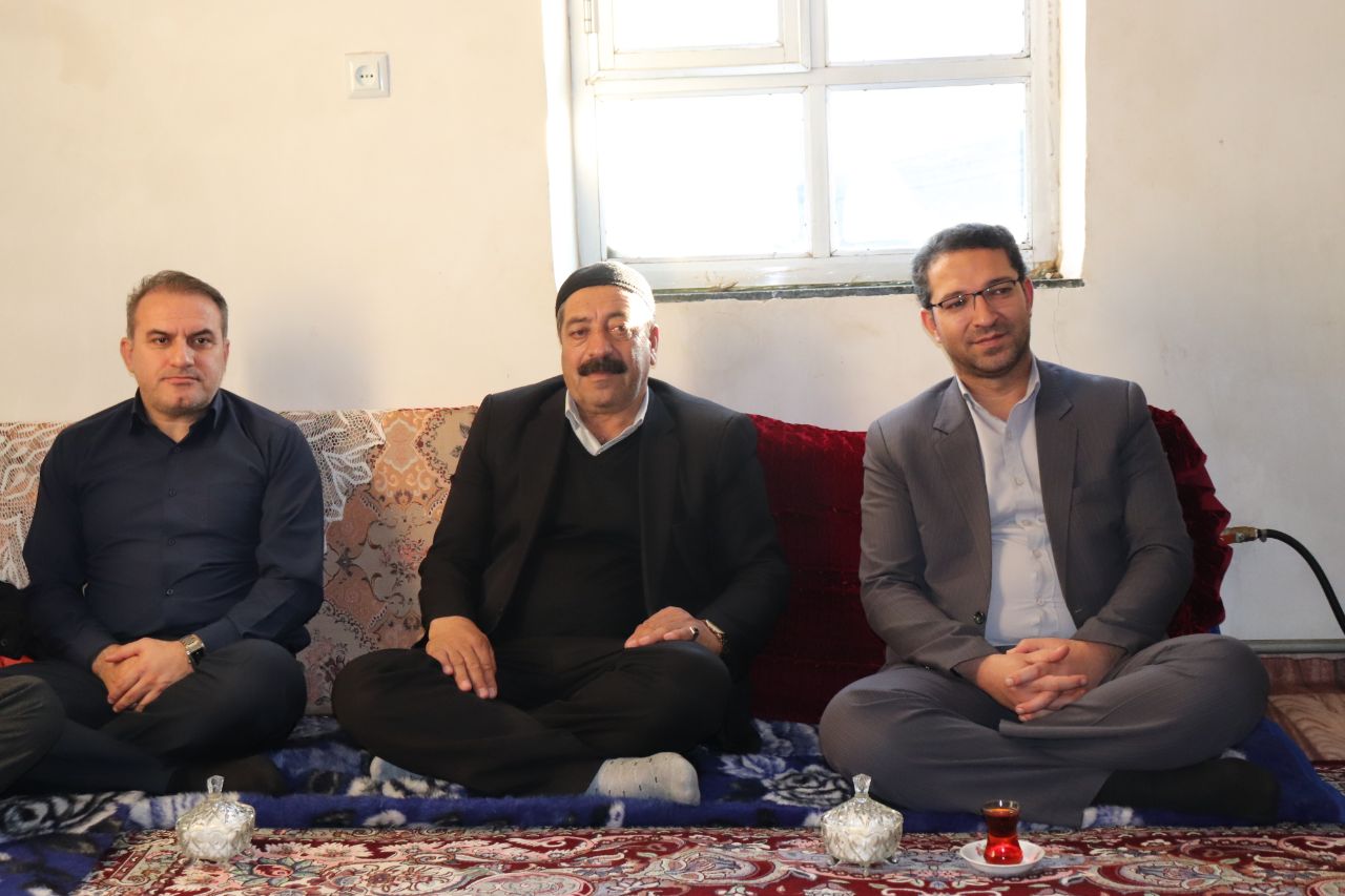 بازدید محمدرضا عبدالله نژاد از روستای عیسی گولیک بخش مرکزی شهرستان چالدران