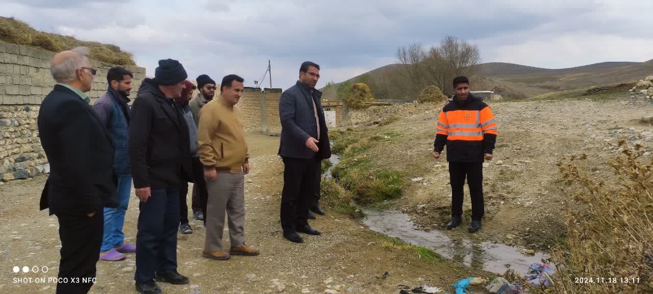 بازدید محمد رضا عبدالله نژاد فرماندار چالدران به همراه معاون برنامه ریزی و هماهنگی امور عمرانی و جمعی از اعضای شورای اداری از روستای عنترکندی